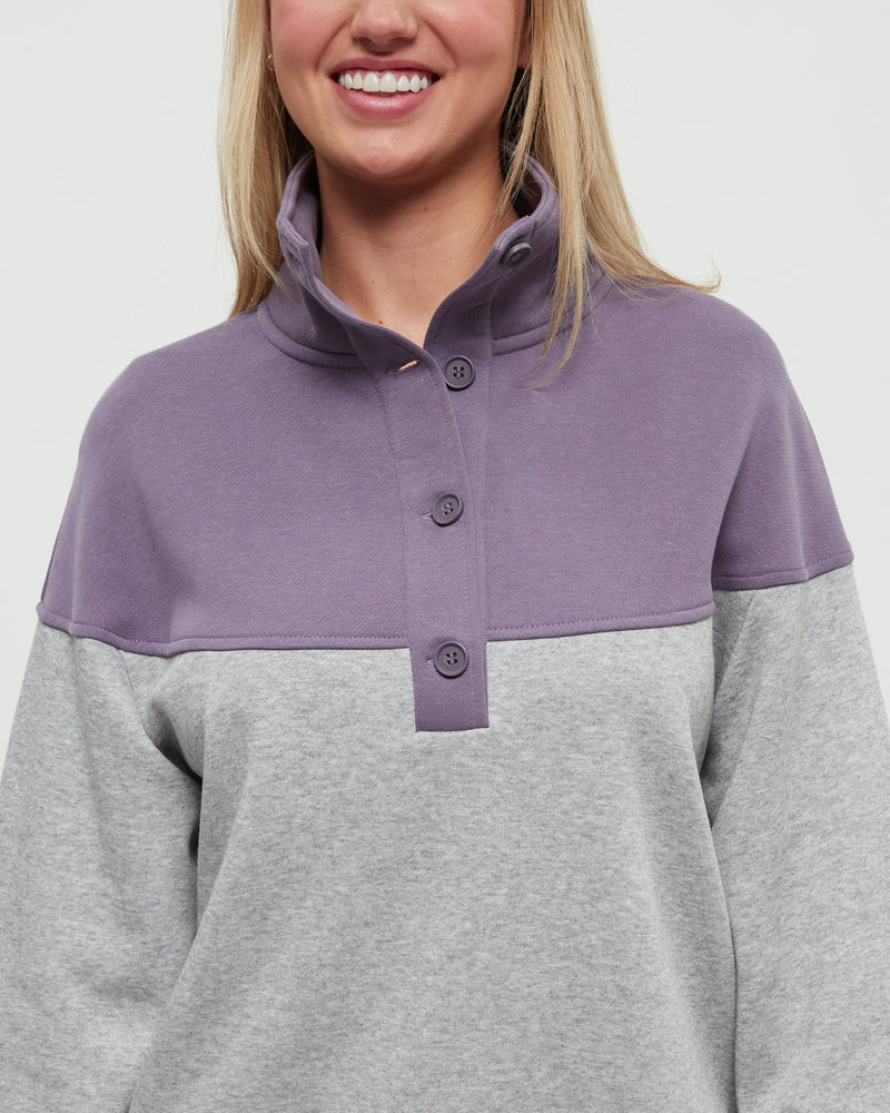 Black-14-Snap-Color-Block-Fleece-Sweatshirt