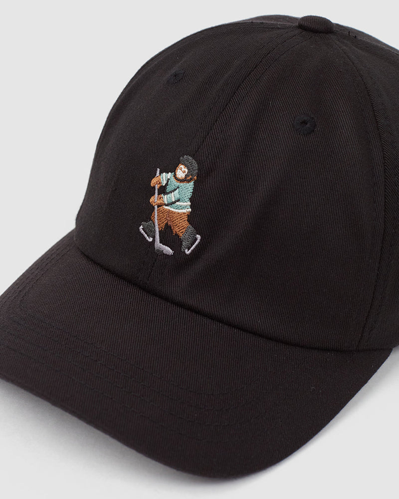 Black-Adjustable-Graphic-Baseball-Cap