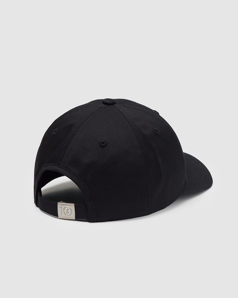 Black-Adjustable-Organic-Cotton-Baseball-Cap