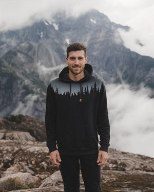 Black-Heather-Fleece-Regular-Fit-Hoodie