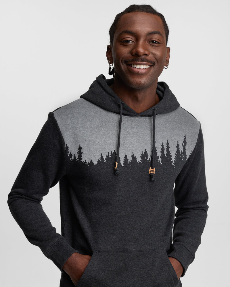 Black-Heather-Fleece-Regular-Fit-Hoodie