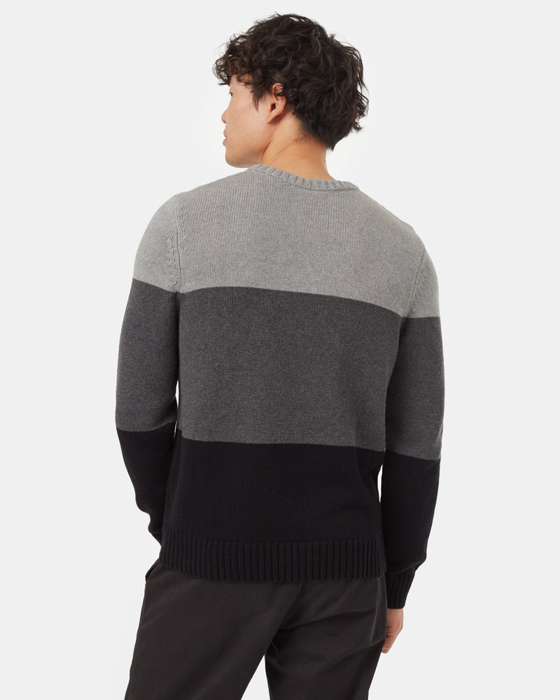 Black-Mens-Organic-Cotton-Striped-Jumper
