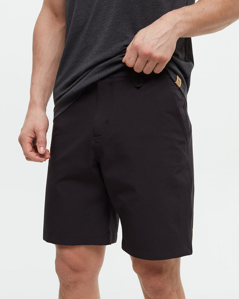Black-Mens-Recycled-Polyester-Sport-Shorts