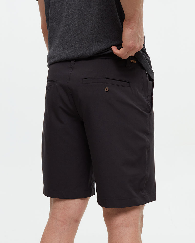 Black-Mens-Recycled-Polyester-Sport-Shorts