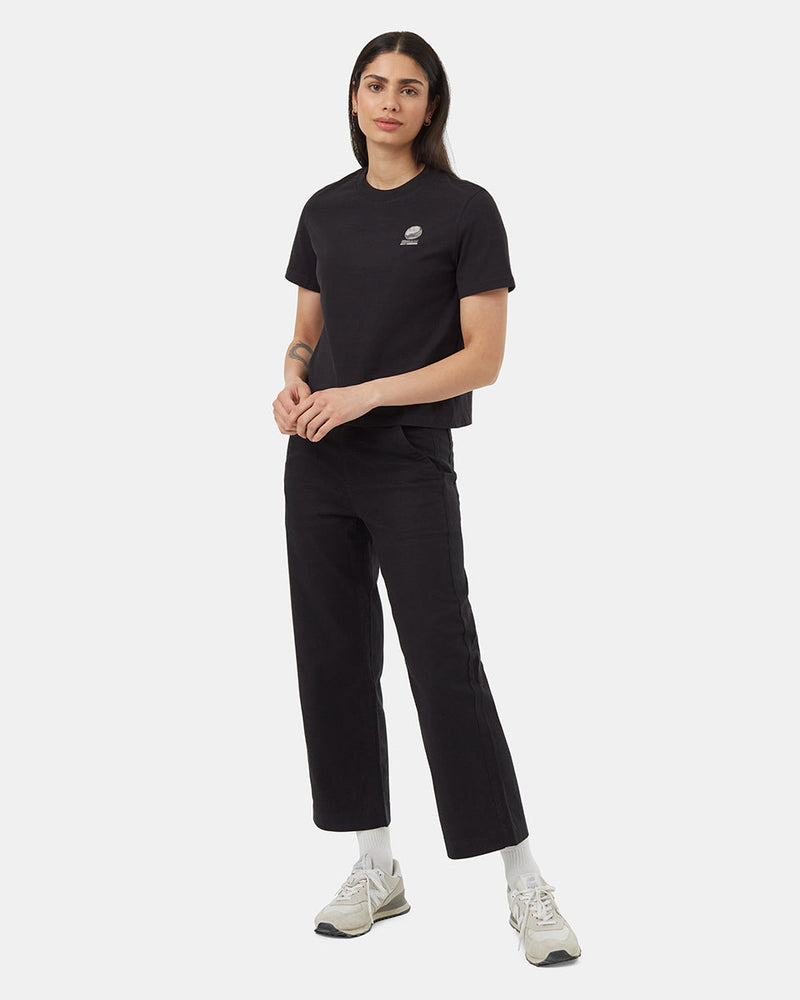 Black-Organic-Cotton-Crew-Neck-Graphic-Shortsleeve-T-Shirt