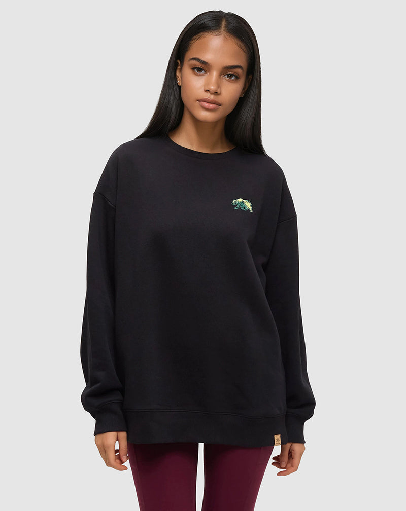 Black-Oversized-Graphic-Printed-Crew