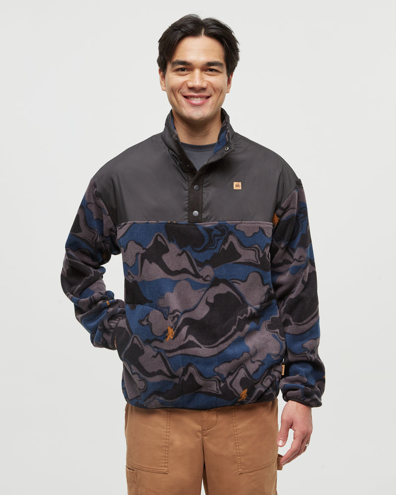 Black-Quarter-Snap-MicroFleece-Sweatshirt