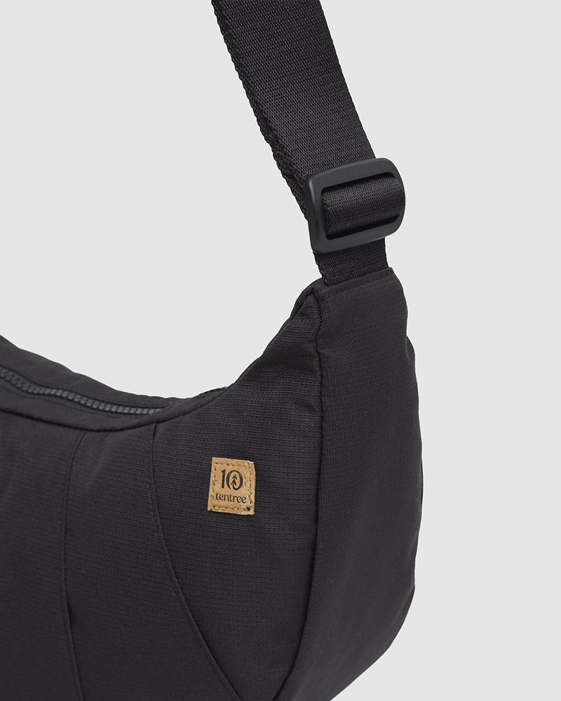 Black-Recycled-Adjustable-Cross-Body-Bag