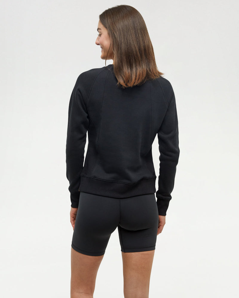 Black-Reglan-Sleeve-Crewneck-Fleece-Sweatshirt