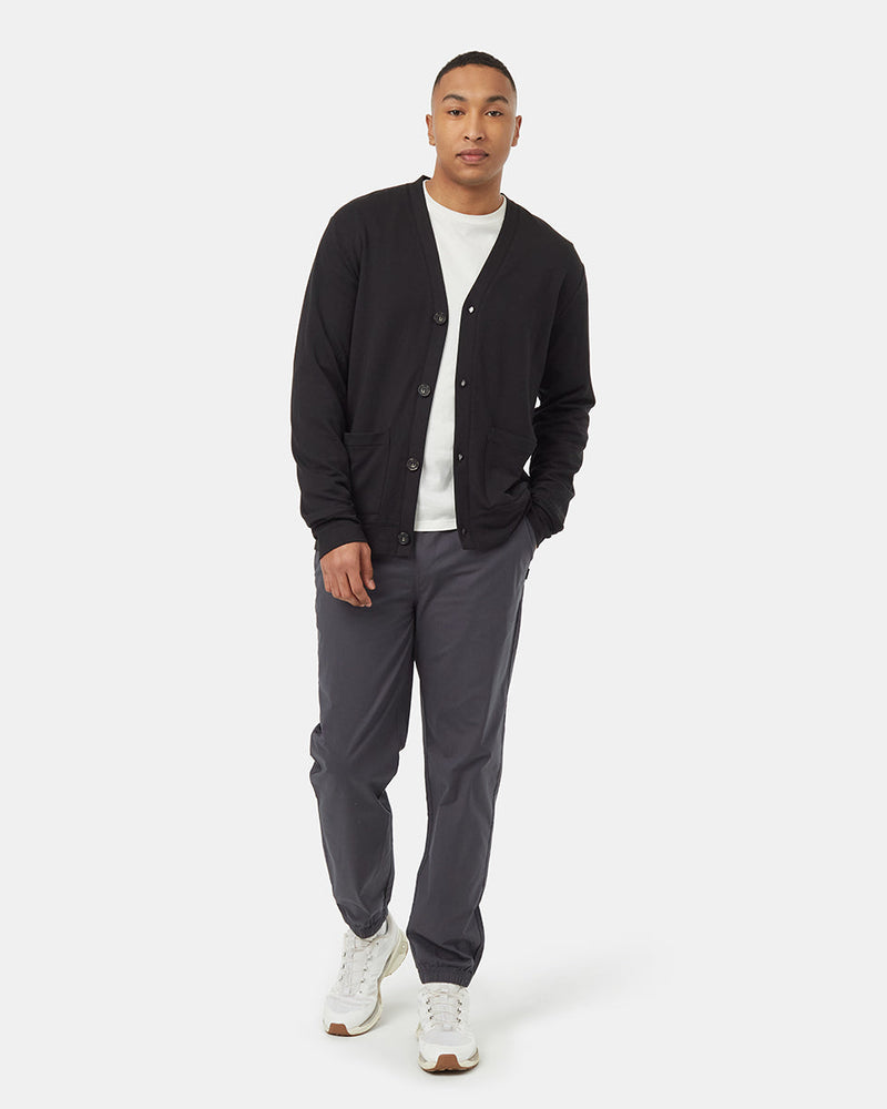 Black-Regular-Fit-Buttoned-Cardigan