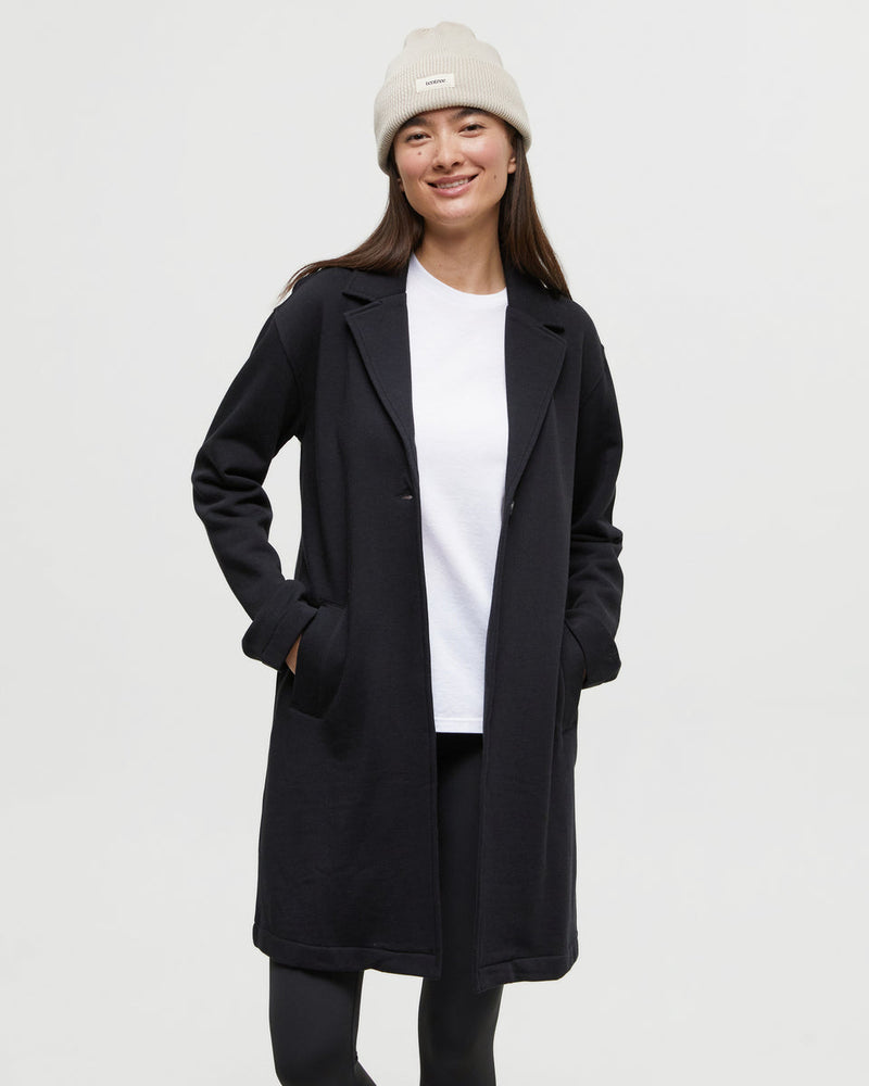 Black-Relaxed-Fit-Fleece-Coat