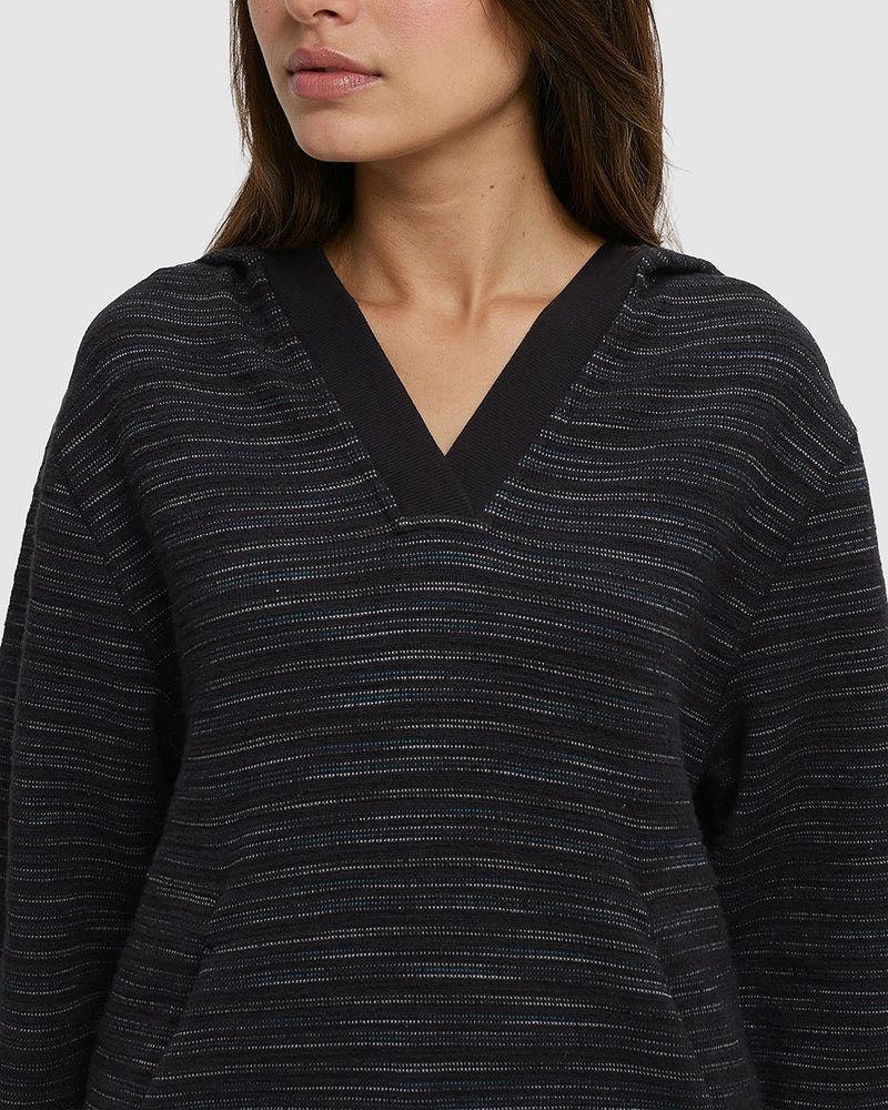 Black-Relaxed-Fit-Slub-Cotton-Hoodie