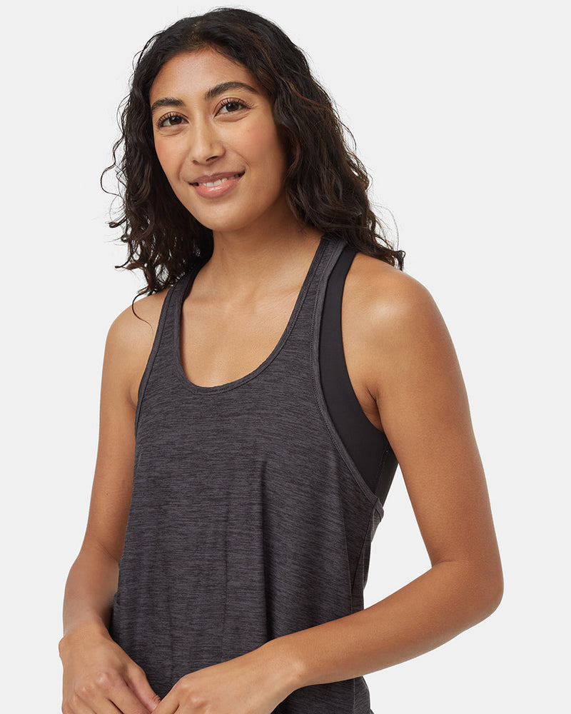 Black-Scoop-Neck-Double-Strap-Quick-dry-Tank-Top