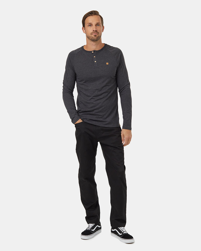Black-TreeBlend-Classic-Henley-Longsleeve