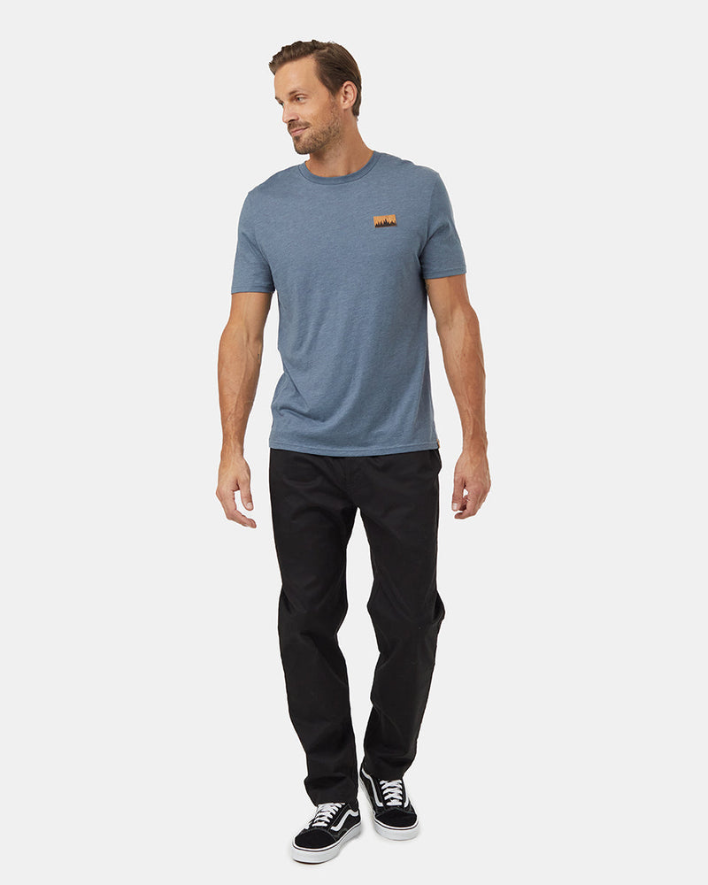 Blue-Crew-Neck-Graphic-Shortsleeve-T-Shirt