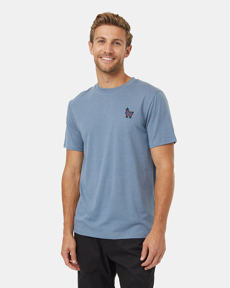 Blue-Crew-Neck-Graphic-Tee