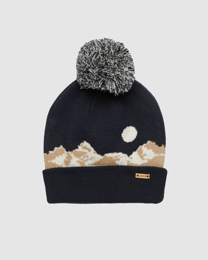 Blue-Organic-Cotton-Graphic-Pom-Beanie