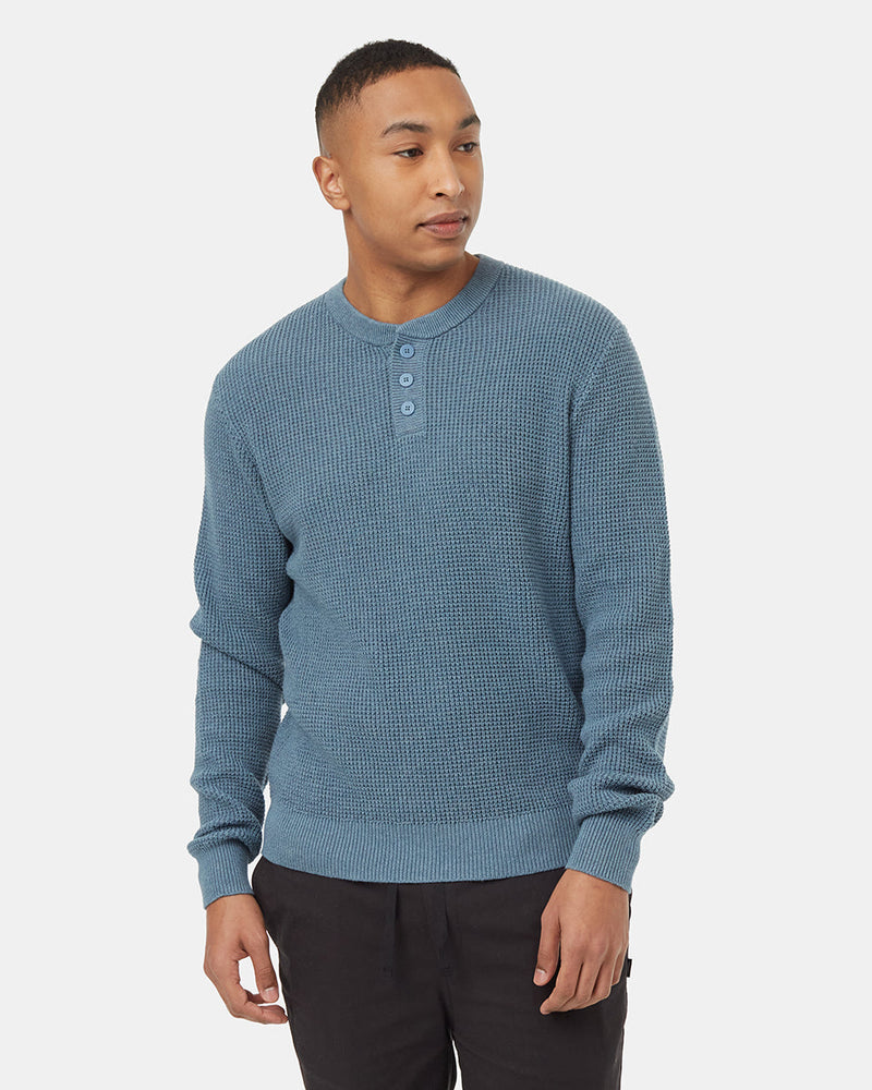 Blue-Organic-Cotton-Henley-Sweater