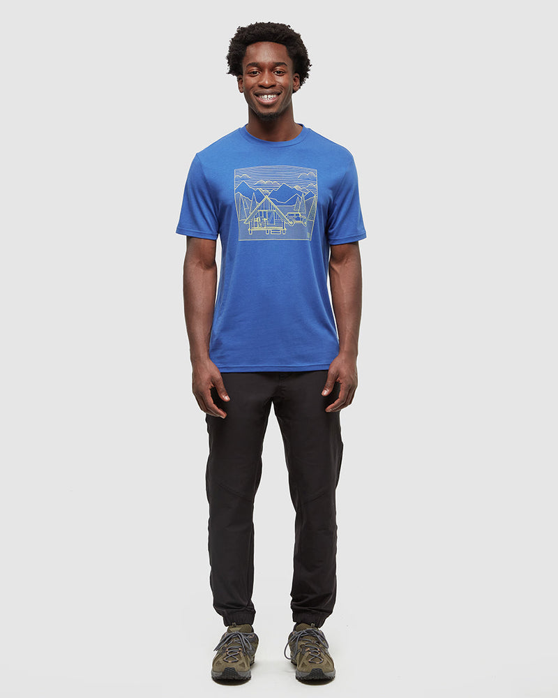 Blue-Printed-Graphic-TreeBlend-T-Shirt