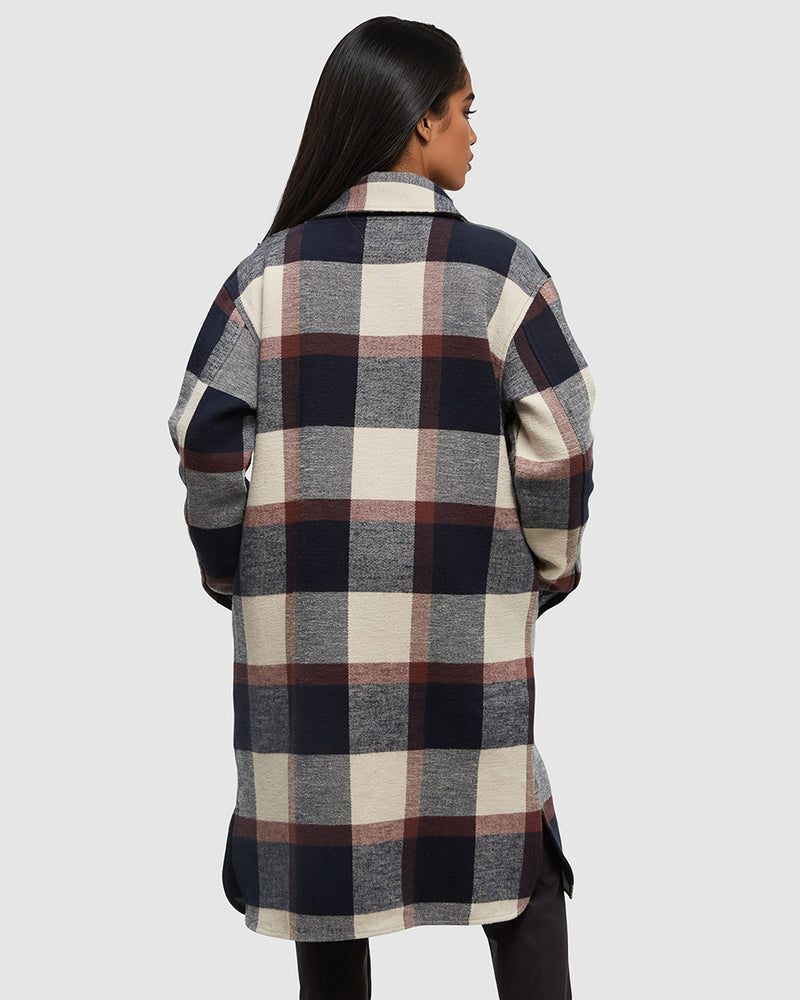 Blue-Relaxed-Fit-Knee-Length-Long-Jacket