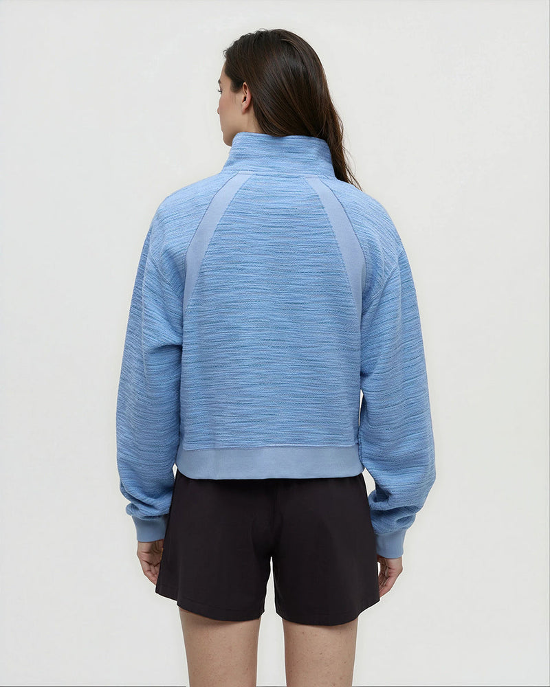 Blue-Relaxed-Fit-Slub-Cotton-Quarter-Zip