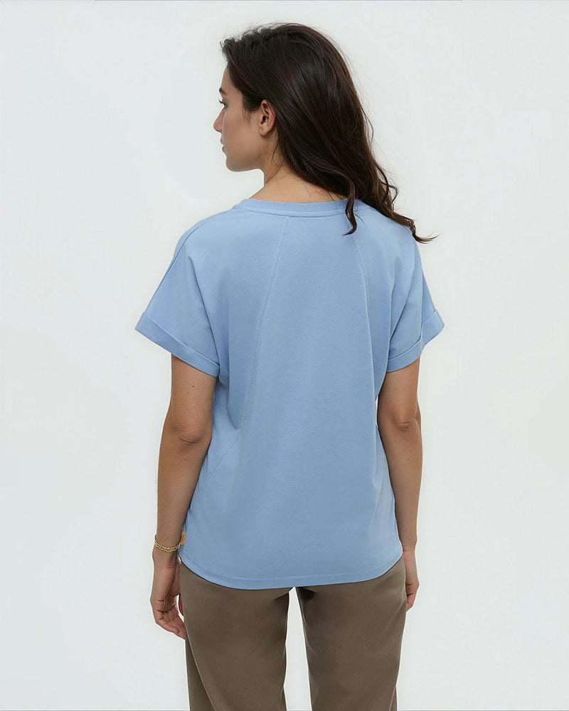 Blue-Treeblend-Relaxed-Fit-Crew-Neck-T-Shirt