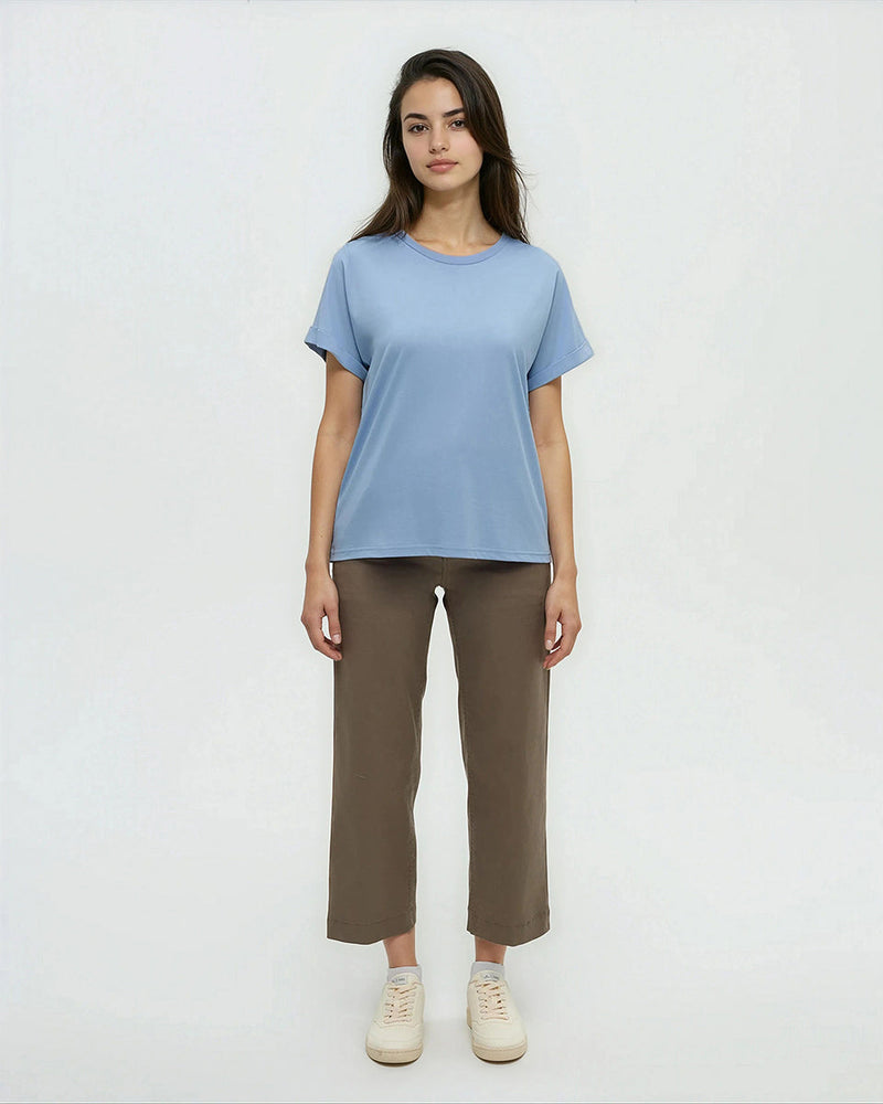 Blue-Treeblend-Relaxed-Fit-Crew-Neck-T-Shirt