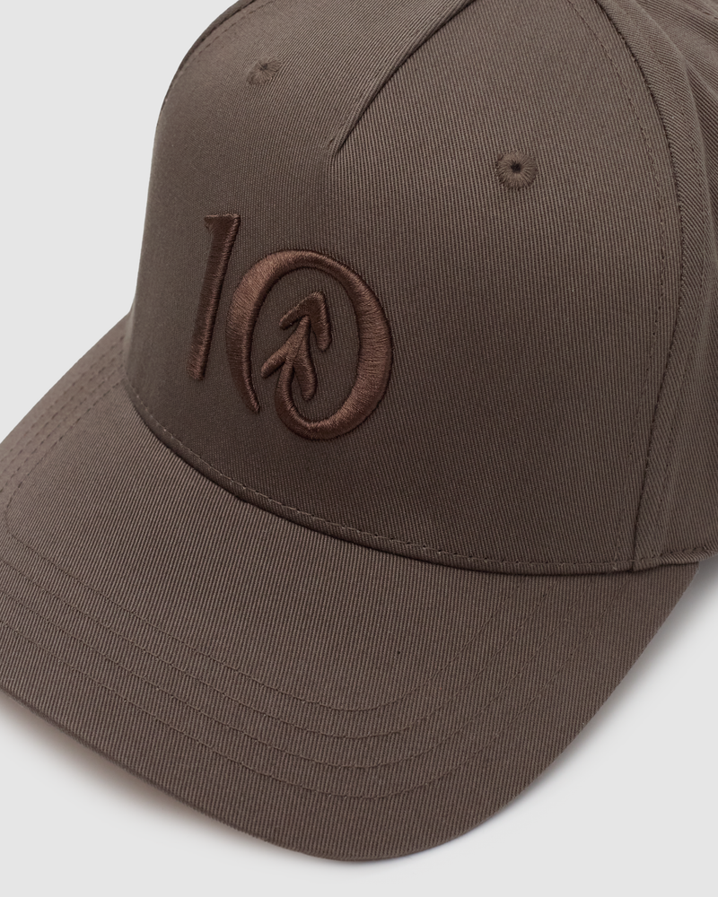 Brown-5-Panel-High-Profile-Baseball-Cap