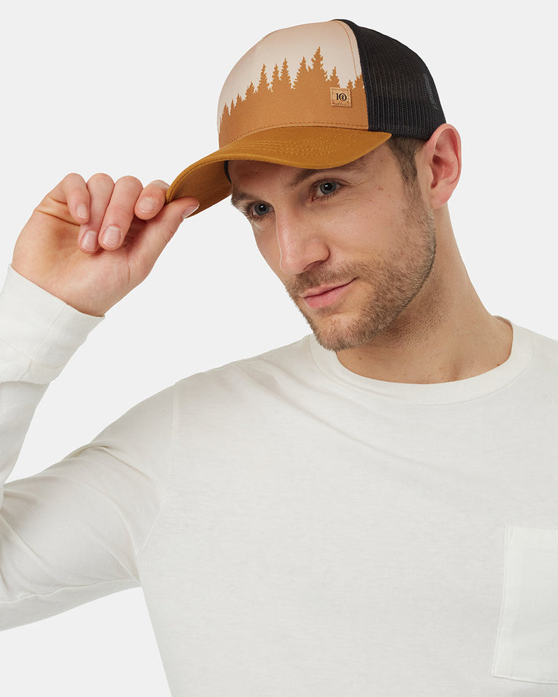 Brown-Adjustable-Mesh-Baseball-Cap