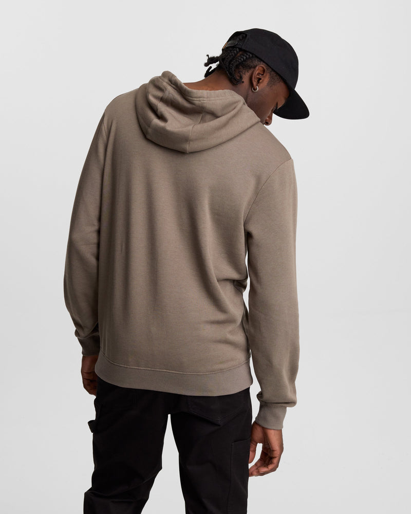 Brown-Classic-Fit-Graphic-Hoodie