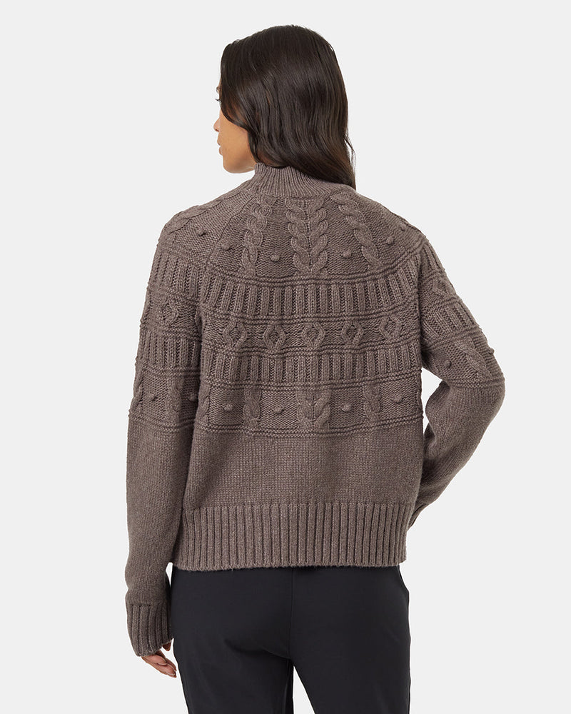 Brown-Eco-Friendly-Mock-Neck-Knit-Sweater