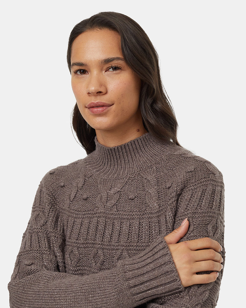 Brown-Eco-Friendly-Mock-Neck-Knit-Sweater