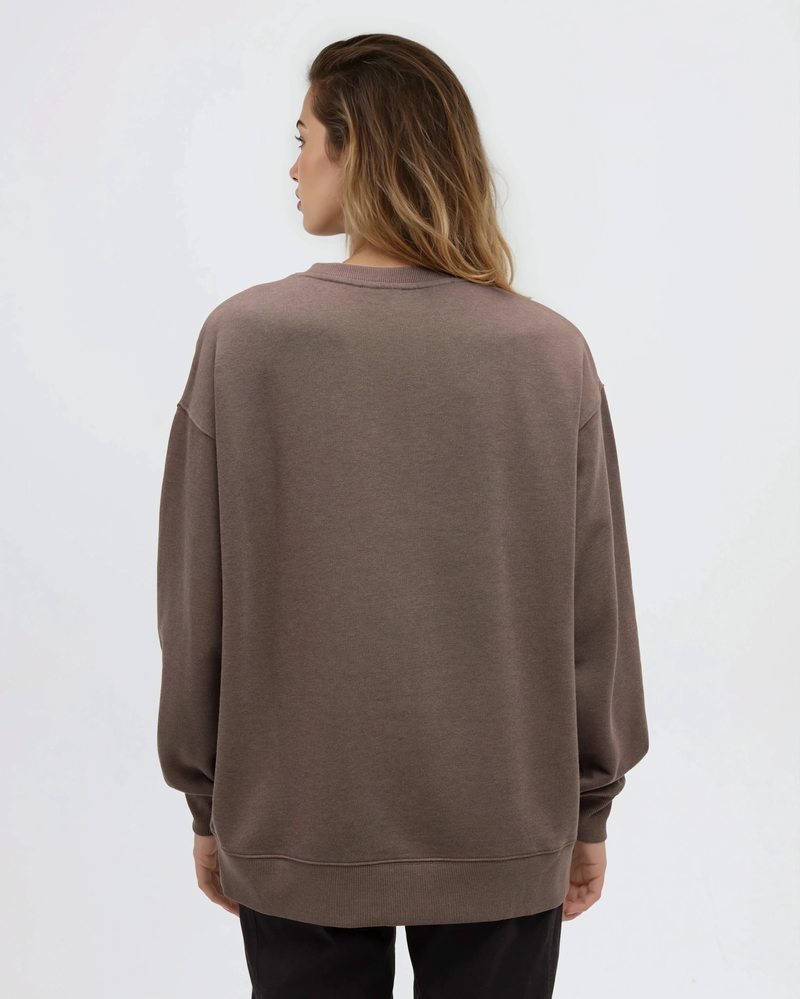 Brown-Graphic-Crew-Neck-Sweatshirt