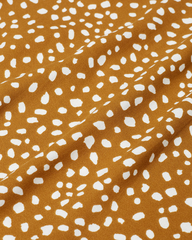 Brown-High-Rise-Patterned-Pull-On-Shorts