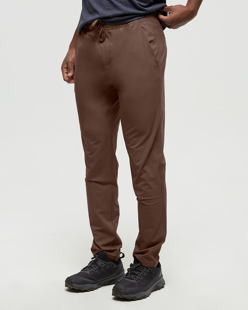 Brown-InMotion-Pant *Model is 6'1", wearing size M