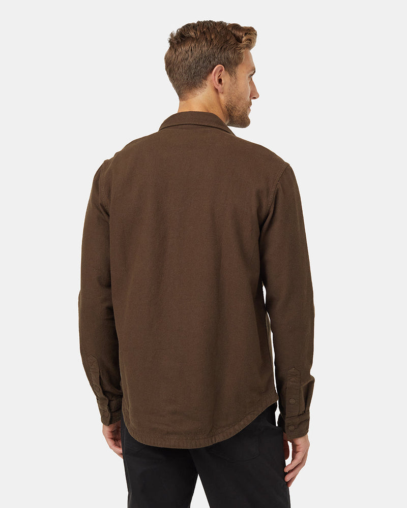 Brown-Mens-Button-Up-Shirt