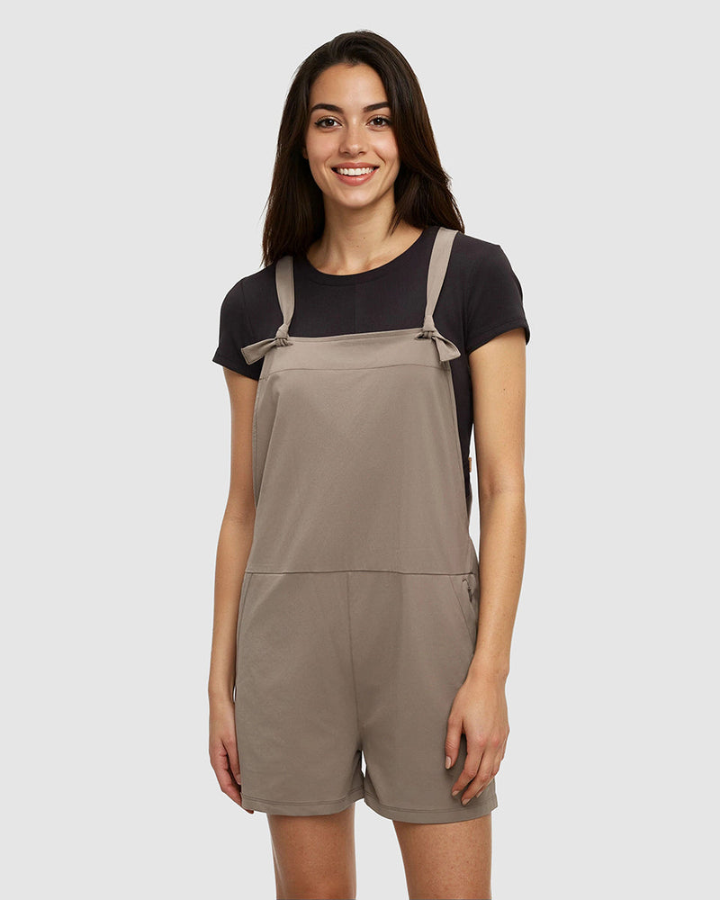 Brown-Mid-Rise-Wide-Jumpsuit