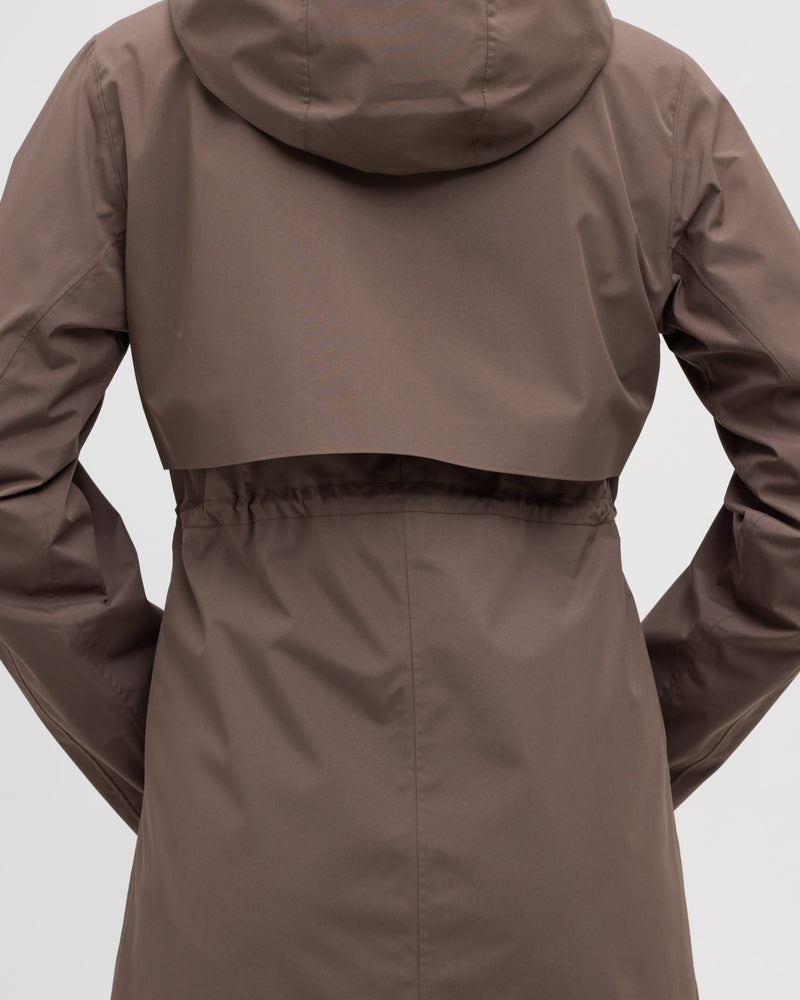 Brown-Misty-Rain-Shell-Hooded-Rain-Jacket