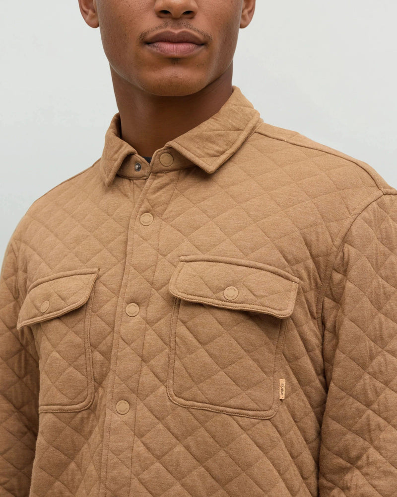 Brown-Quilt-Knit-Regular-Fit-Set-in-Shirt