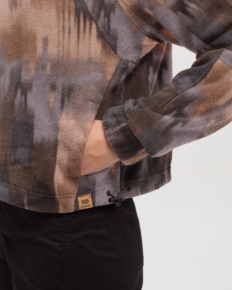 Brown-Recycled-Polyester-Mock-Neck-Full-Zip