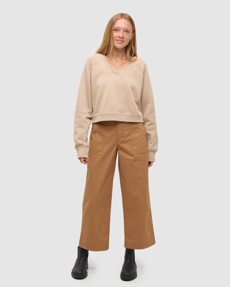 Brown-Relax-TreeFleece-Sweatshirt