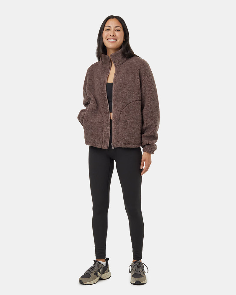Brown-Reversible-Mock-Neck-Zip-Up