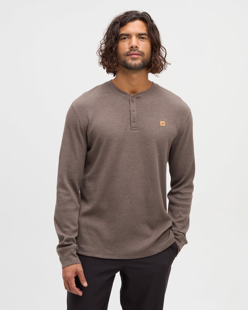 Brown-TreeWaffle-Henley-Longsleeve