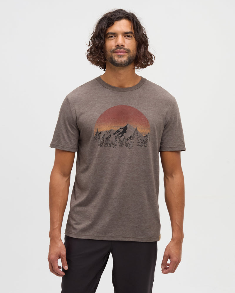Brown-Treeblend-Regular-Fit-Crew-Neck-T-shirt