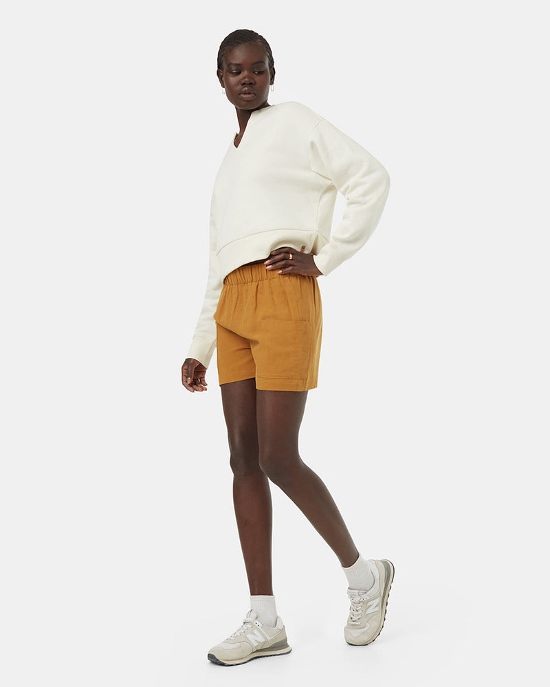 Brown-Womens-Lightweight-Summer-Shorts