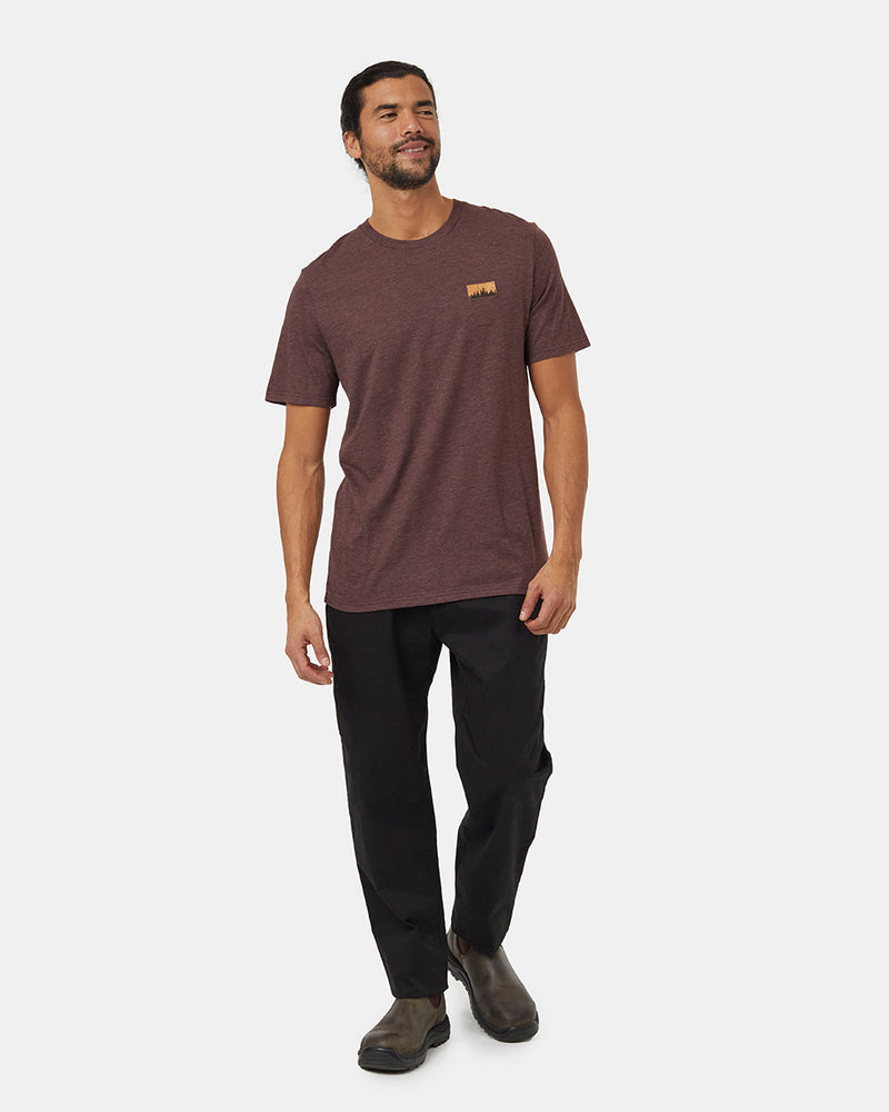 Burgundy-Crew-Neck-Graphic-Shortsleeve-T-Shirt