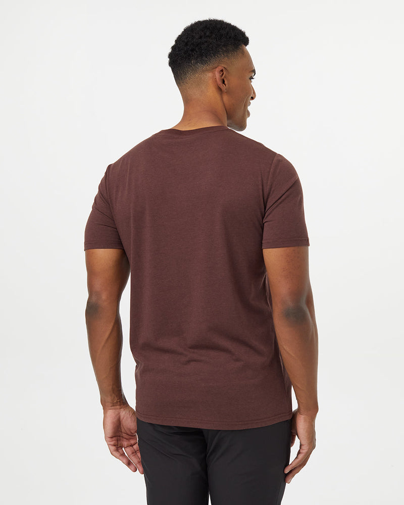 Burgundy-Crew-Neck-Short-Sleeve-Graphic-T-Shirt