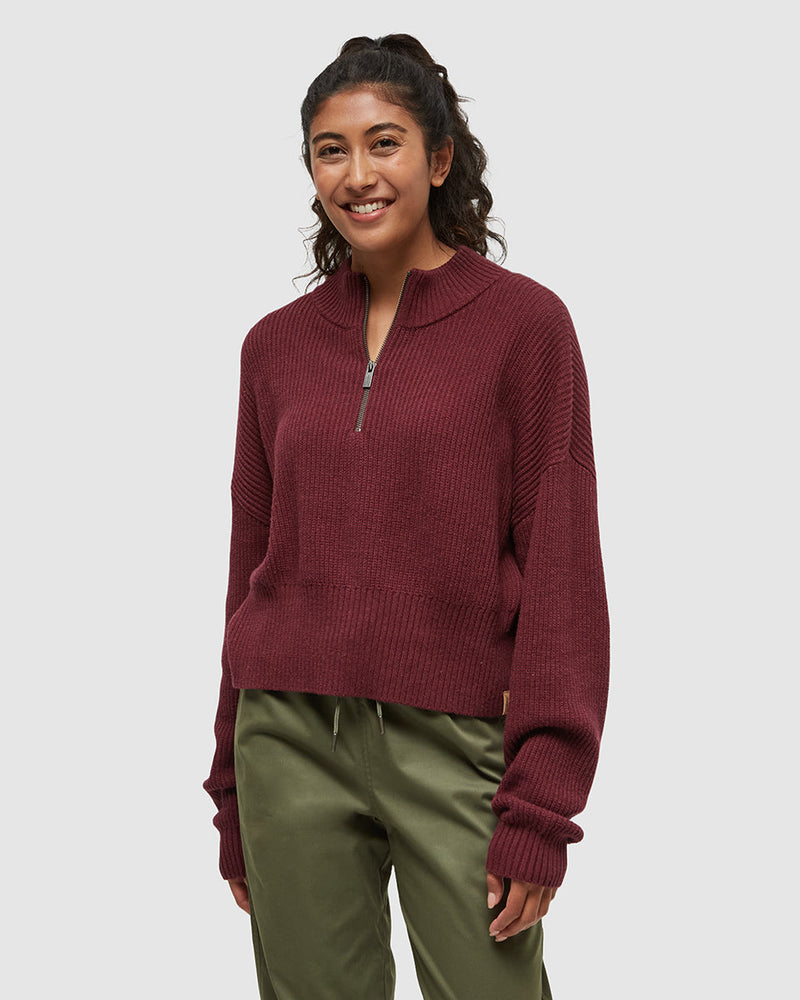 Burgundy-Highline-14-Zip-Mock-Neck