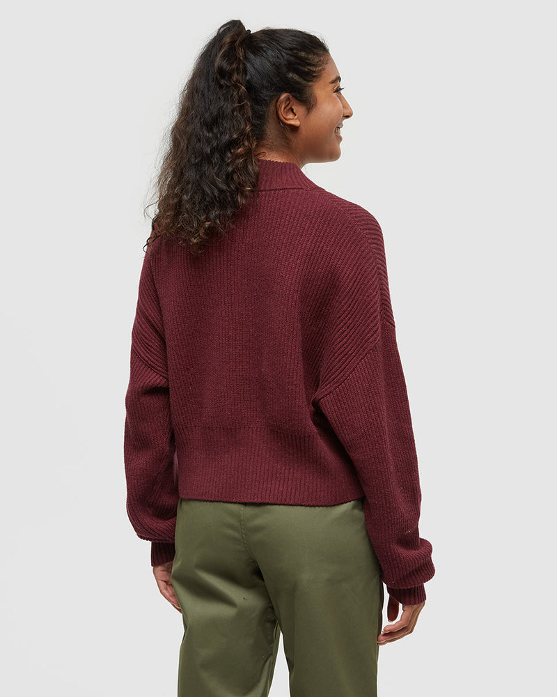 Burgundy-Highline-14-Zip-Mock-Neck