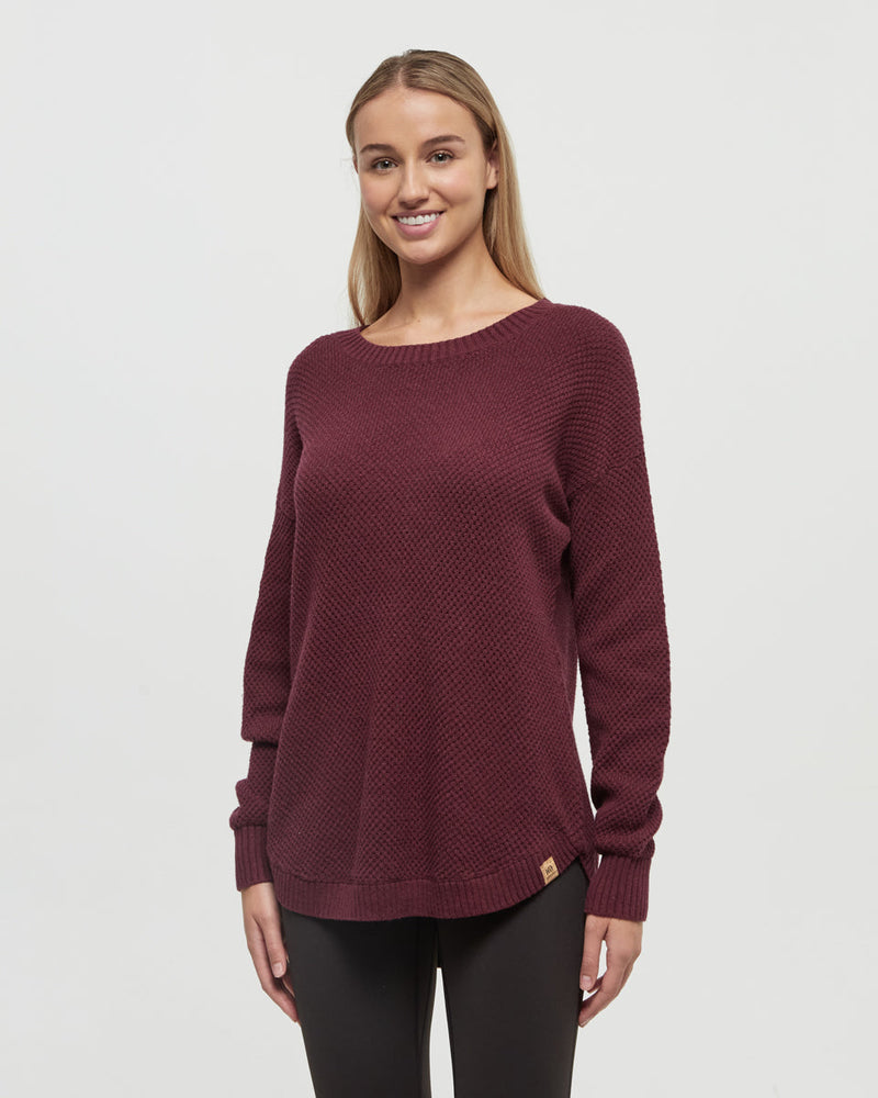 Burgundy-Highline-Drop-Shoulder-Sweater
